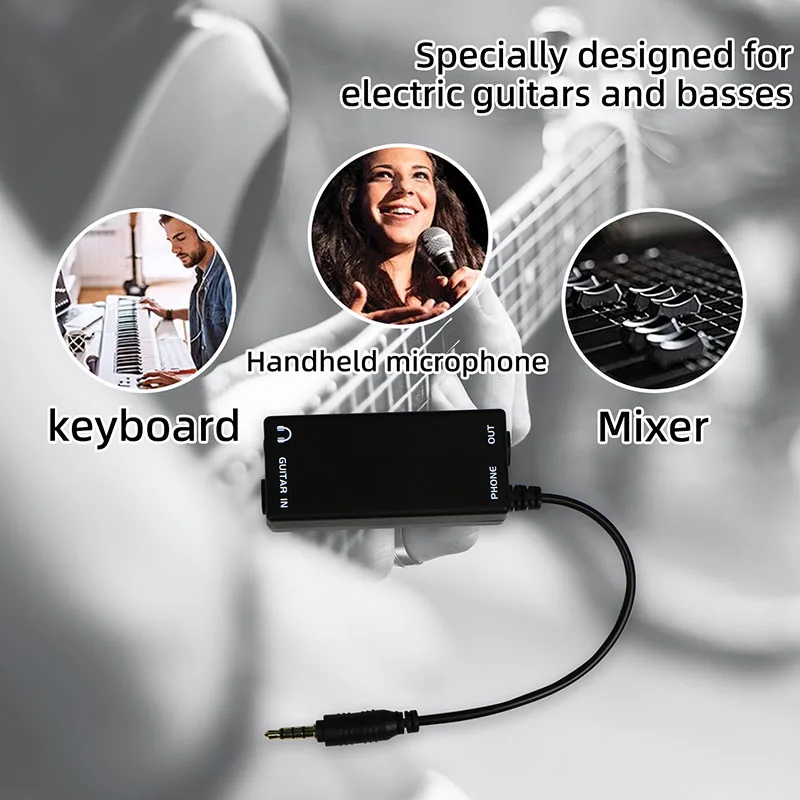 Lanlison Guitar Effects Interface Adapter Konverter Verstärker Recorder für iPhone – Detail 4