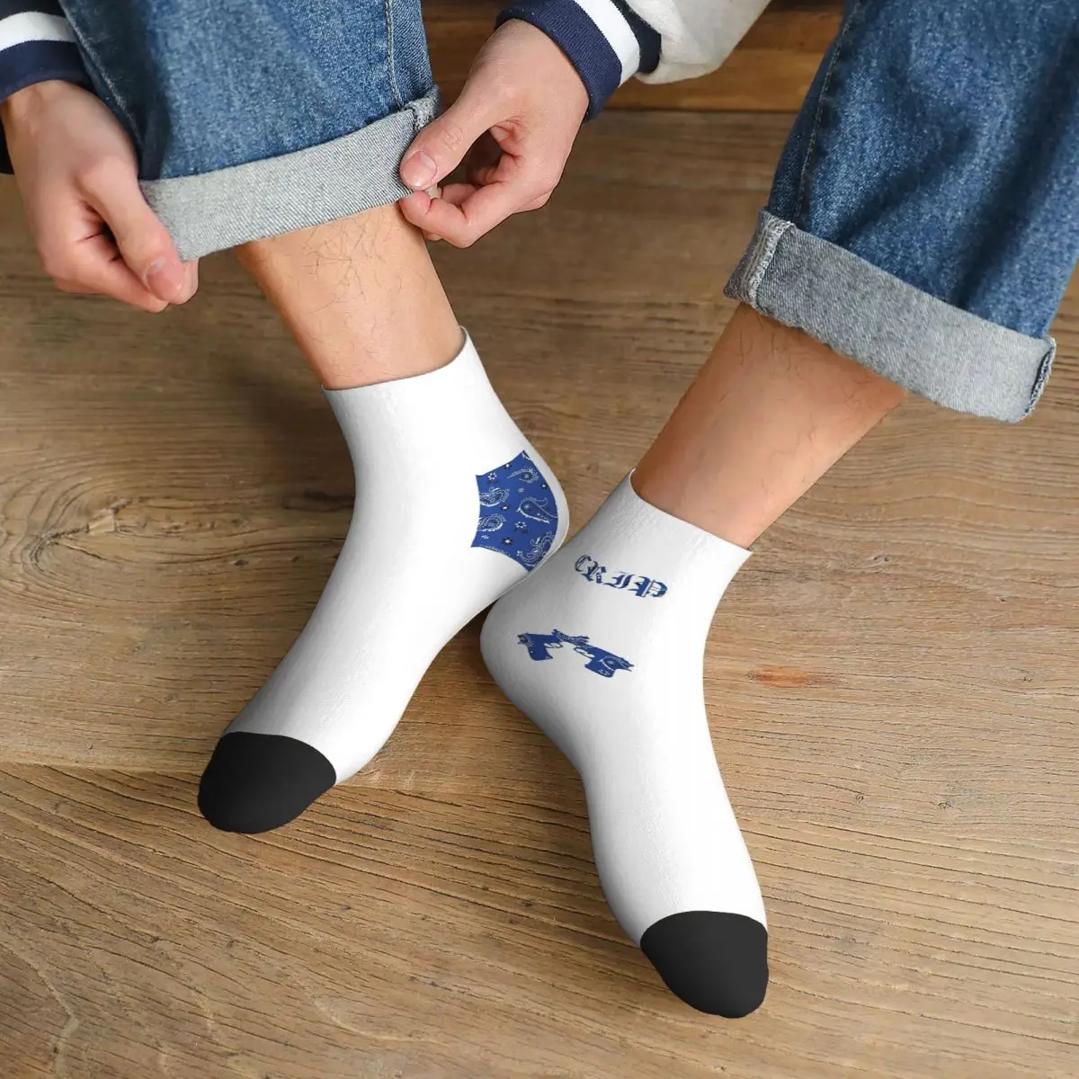 

Crip Official Bagpack Socks Harajuku High Quality Stockings All Season Socks Accessories for Man's Woman's Birthday Present