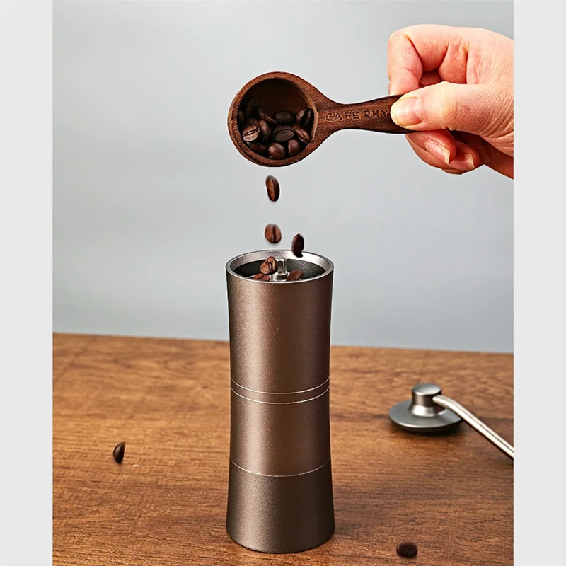 

ABRS-Manual Coffee Grinder With Adjustable Settings Espresso Maker Stainless Steel 420 Burr Home Camping Coffee Accessories