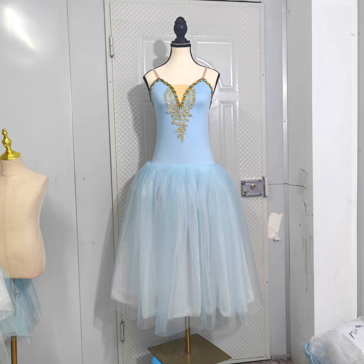 Spódnica baletowa Tutu damska sukienka długie Vestidos dla dziewczynek odzież sportowa łabędź spódnice do tańca brzucha — zdjęcie 6