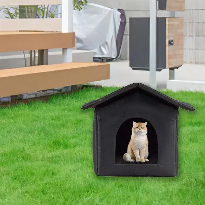 Winter Warm Waterproof Outdoor Pet House Cat Nest Thickened Cat Nest Tent Portable Travel Nest For Kitten Puppy Pets Supplies