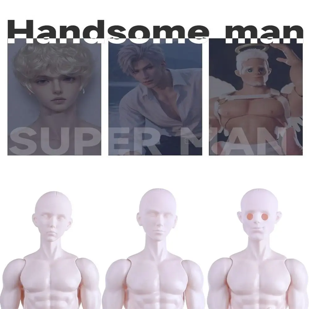 

DIY Parts 35cm Boy Head White Skin Male Body 1/6 BJD Boy Body 13.78 inch Man Dolls For Children Birthday Gifts
