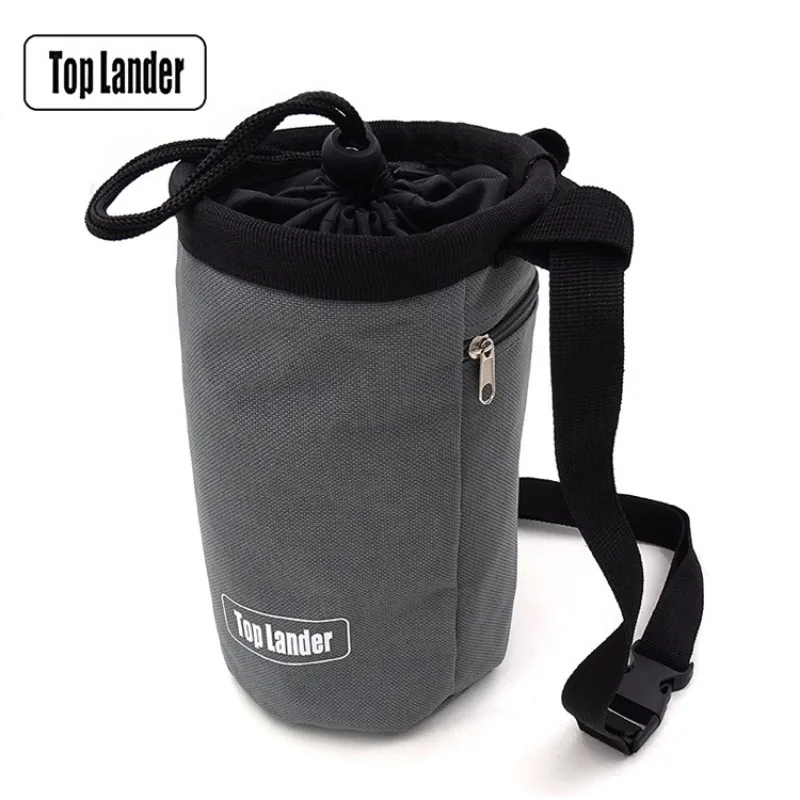 Rock Climbing Chalk Bag Boulder Waterproof Magnesium Powder Storage Adjustable Waist Gymnastic Weightlifting Pouch GYM Equipment