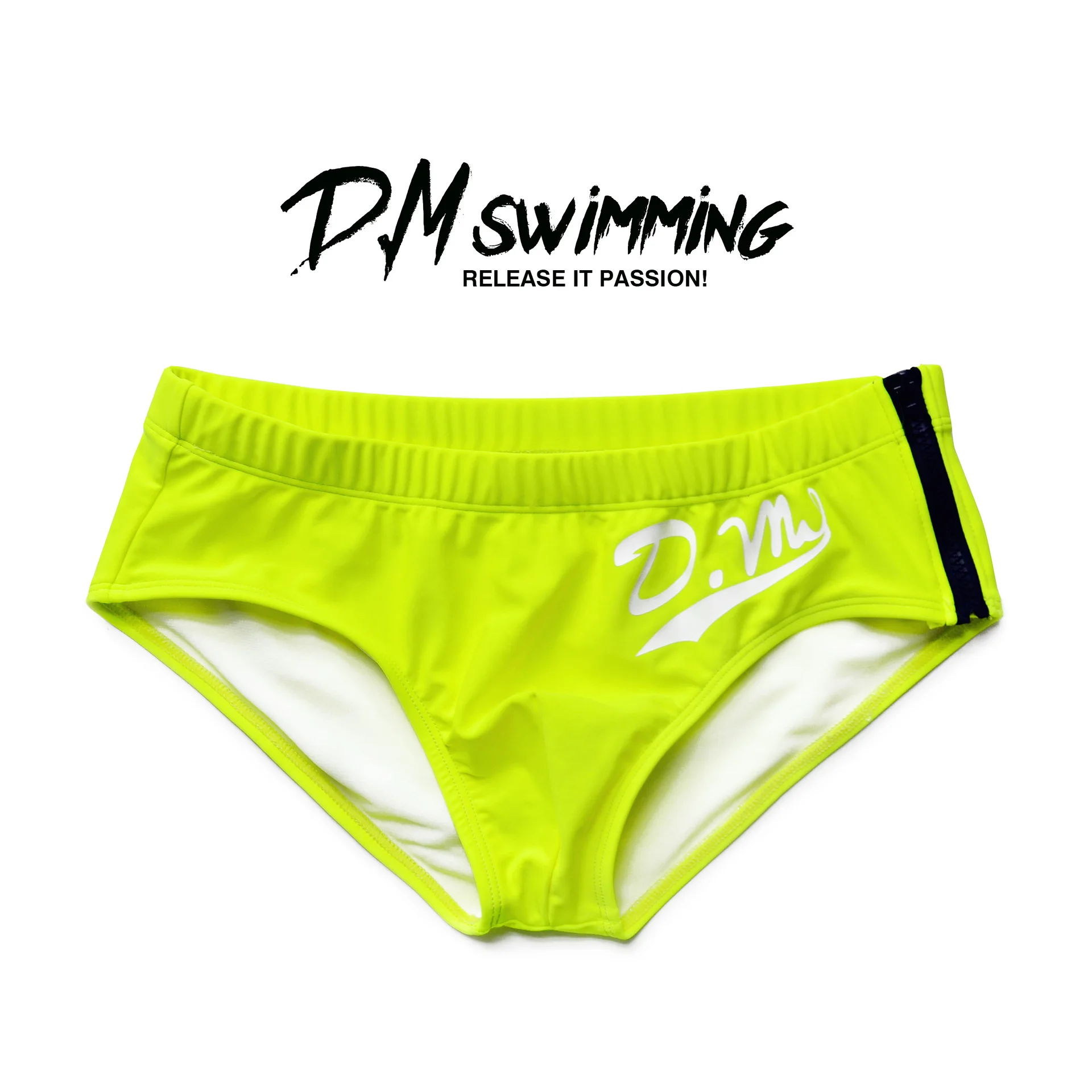 Gay Couple Underwear Top Mens swimming briefs low waist Sexy zipper triangle swimming trunks letters party hot spring trunk