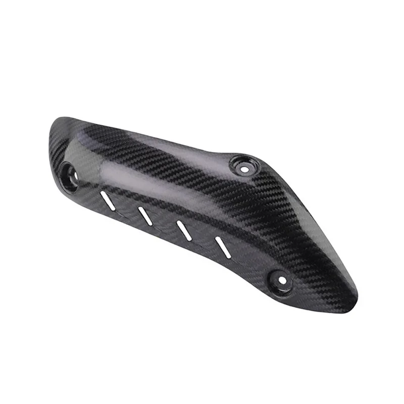 Exhaust Link Pipe Cover Carbon Fiber Anti-Scald Cap Heat Shield Guard Proof for DUCATI Monster 821 1200S R