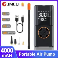 JMCQ Portable Car Air Compressor Pump 4000mAh 150PSI Wireless Auto Electric Pumping Digital Display For Motorcycle Bike Ball