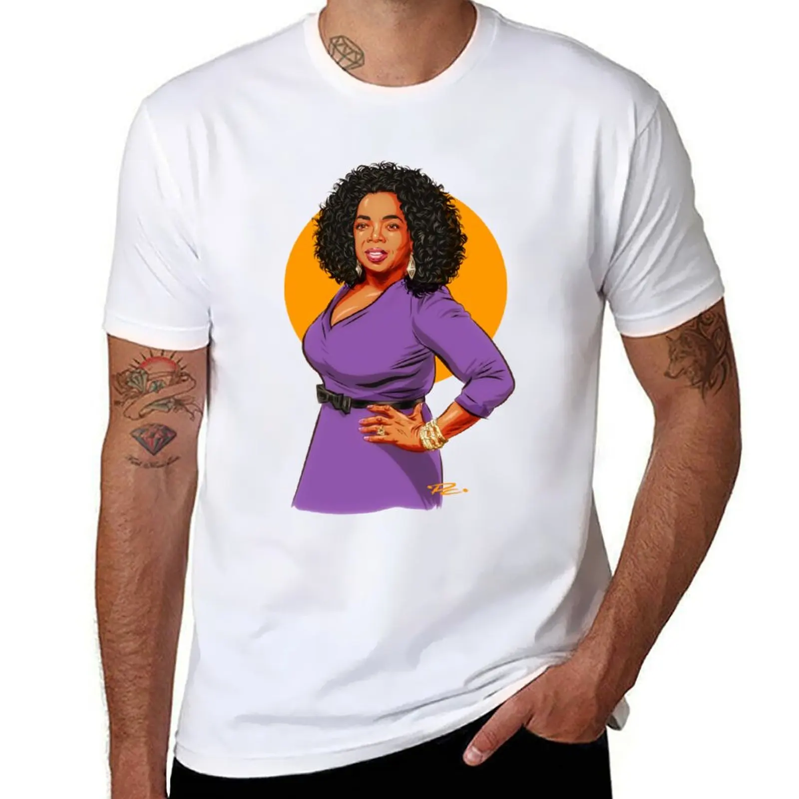 

Футболка Oprah Winfrey, забавные футболки, хлопковая мужская футболка, роскошная футболка