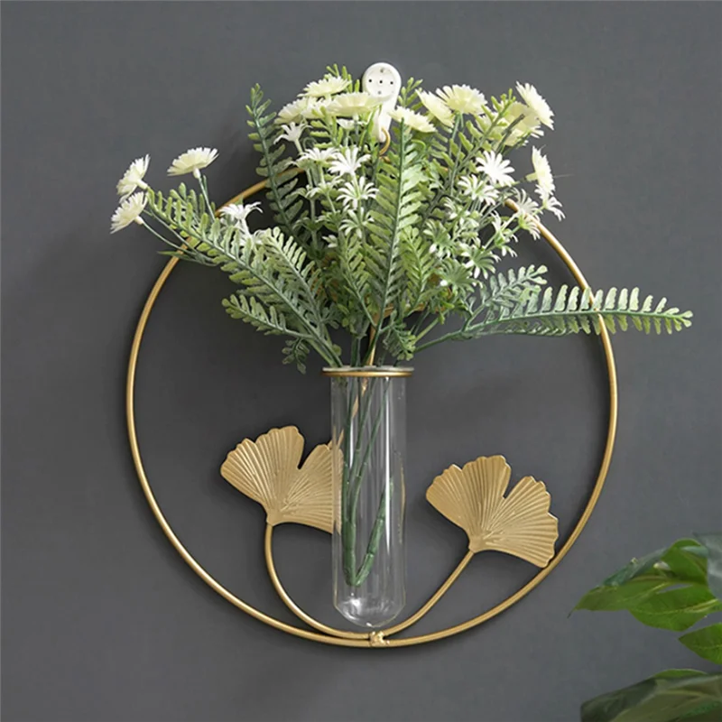 

ALIM-Flowerpot Balcony Home Decor Vase Wall Hydroponic Vase Wall Hanging Wall Planter Pot D 1 Piece