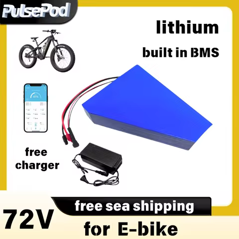 72v 45Ah not 40ah 50ah lithium ion polygon triangle battery pack 72v lithium battery for 3000W 5000W 6000W 7000W vehicle Charger