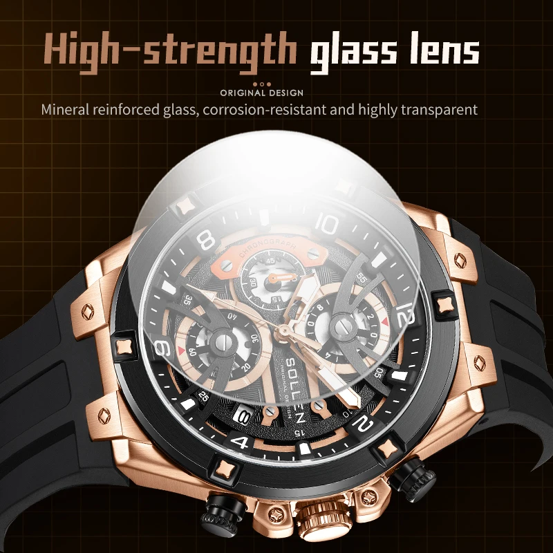 นาฬิกาข้อมือผู้ชาย Pagani Designs แฟชั่นสั่งทำพิเศษสำหรับผู้ชาย สายซิลิโคน กันน้ำ Relogio Masculino