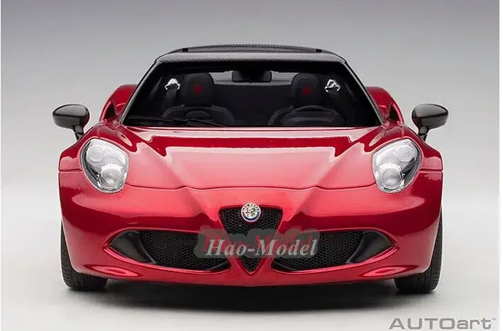 AUTOART 1/18 для Alfa Romeo 4C, литая под давлением модель автомобиля, имитация игрушки, подарки на день рождения для мальчиков, хобби, демонстрационные украшения, красный/желтый