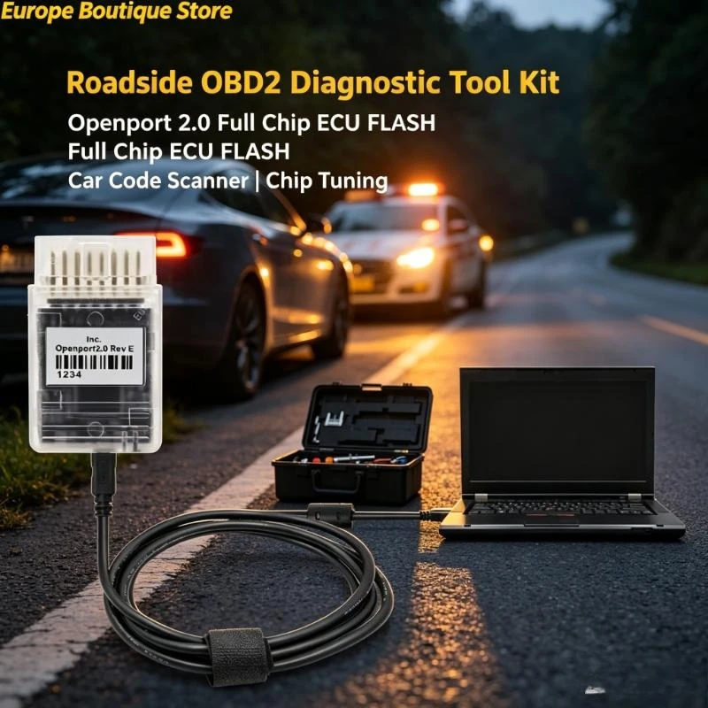 Hochwertiges Openport 2.0 Full-Chip ECU FLASH Open Port 2.0 Chip-Tuning OBD2 Auto-Diagnosegerät für Mercedes Benz J2534 ECU-Code-Detektor