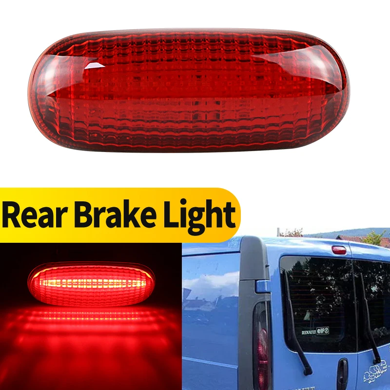 

1 шт. светодиодный задний 3-й стоп-сигнал с высоким креплением, стоп-сигнал 12 В для Vauxhall Movano 2004.01-2010.02 Peugeot Expert MK1 MK2 2001.03-2006.12