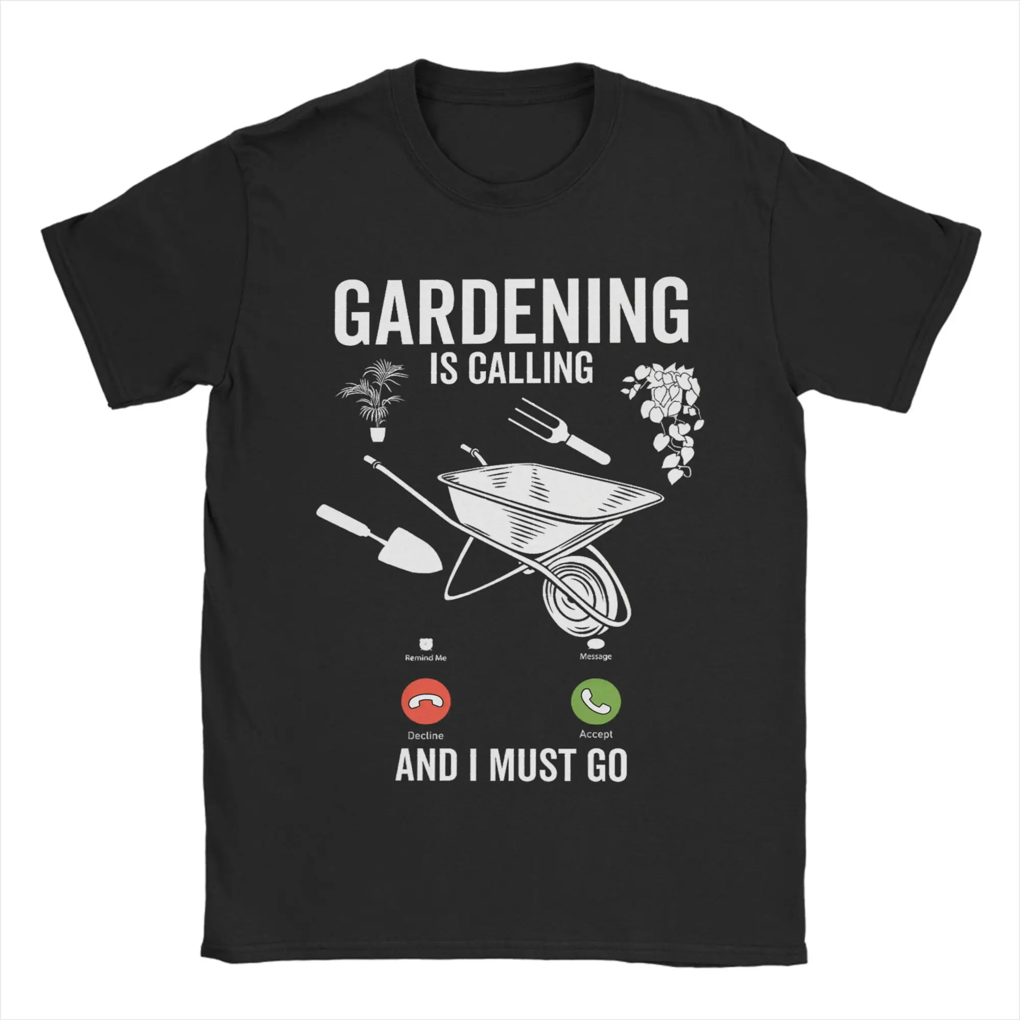 

Футболка Grow A Garden Man Gardening is Calling Funny Plant Flower Nature Love Футболки из 100% хлопка Летние футболки с круглым вырезом
