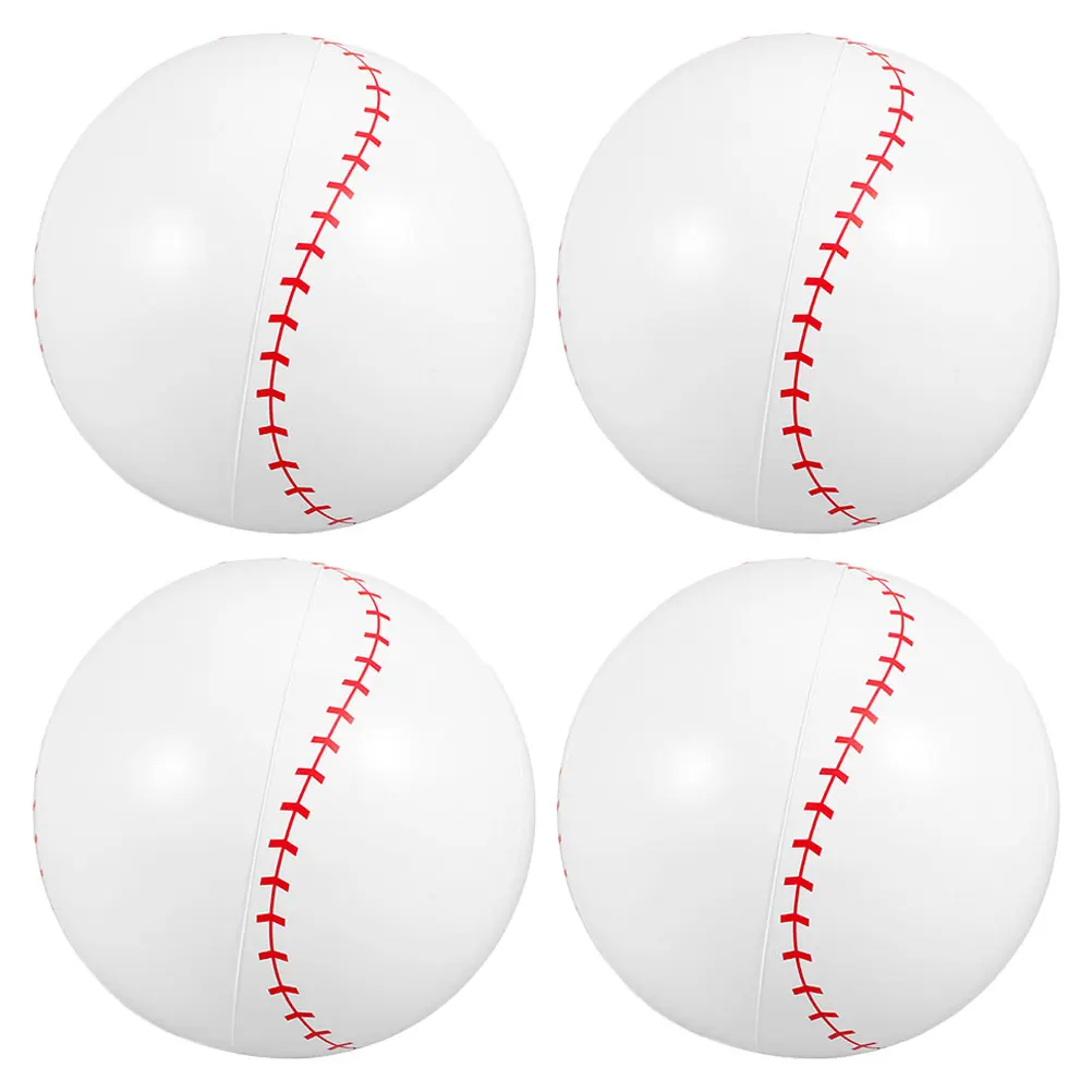 Flotteur gonflable de piscine de Baseball, jouet d'eau de basket-ball, balles de sport flottantes en Pvc, 4 pièces