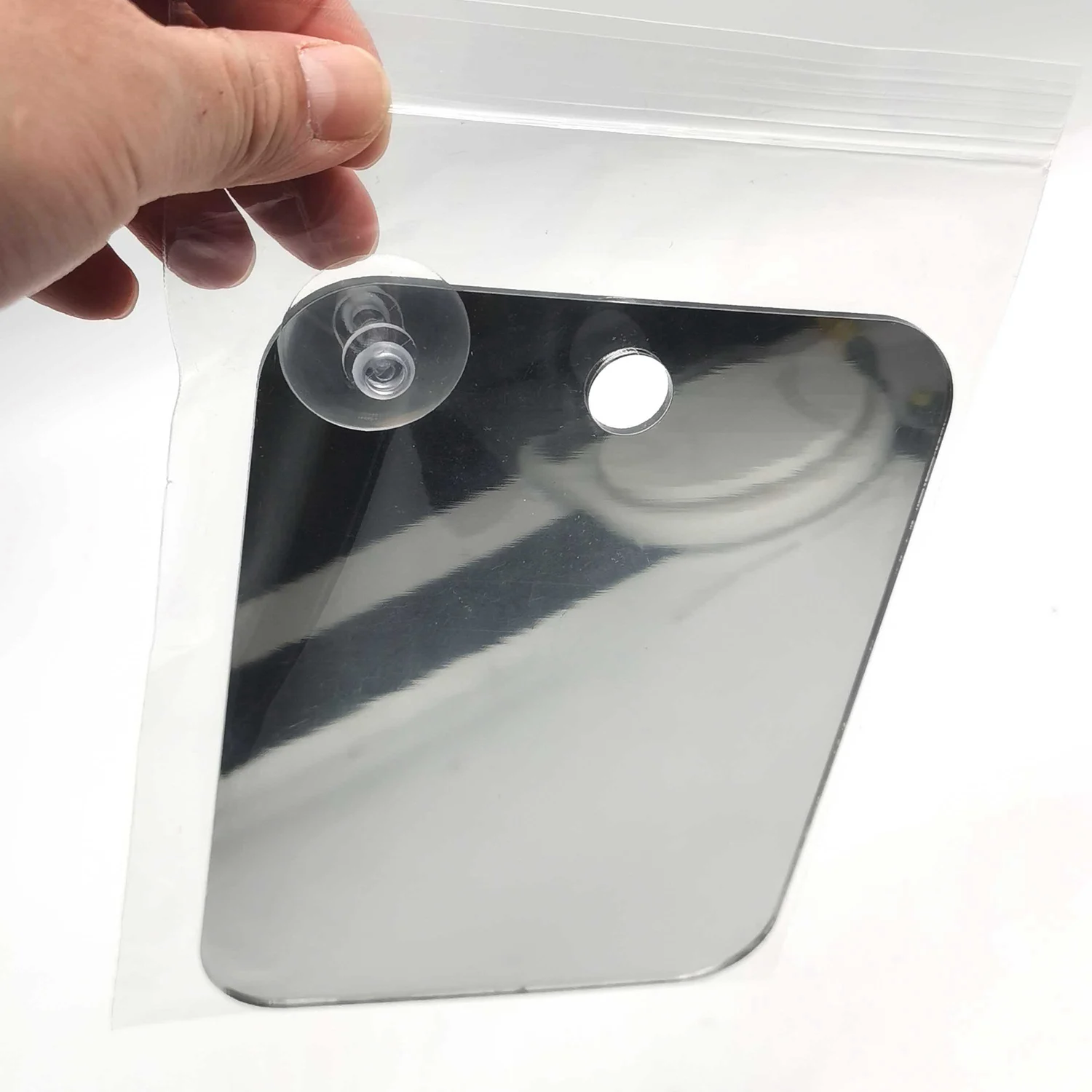 B15C Reisspiegel - Inclusief zuignap - Draagbare scheerspiegel Onbreekbare spiegel zonder mist