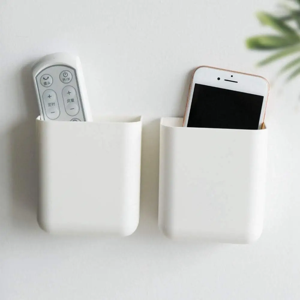

Self-Adhesive Remote Holder Wall Mount, No Drilling, 2 Pack