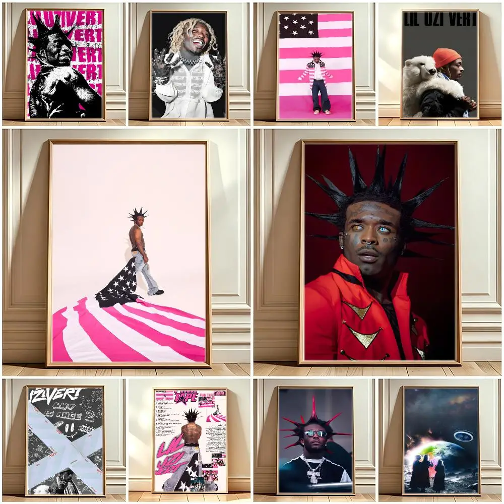 Trap Hip‑hop L-Lil Uzi Vert Poster Print Painting Home Decor for Bedroom Living Room Hallway
