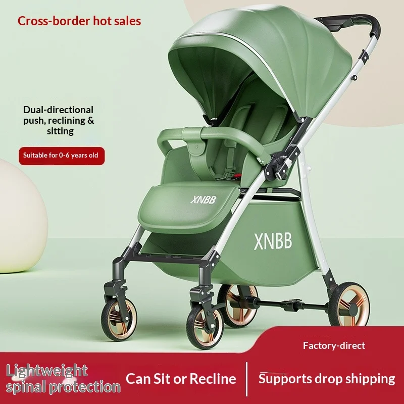 

Reversible High Seat Baby Stroller Lightweight Foldable Shock Absorbing Recline Newborn Toddler 0 3 Years Yoya Baby Stroller