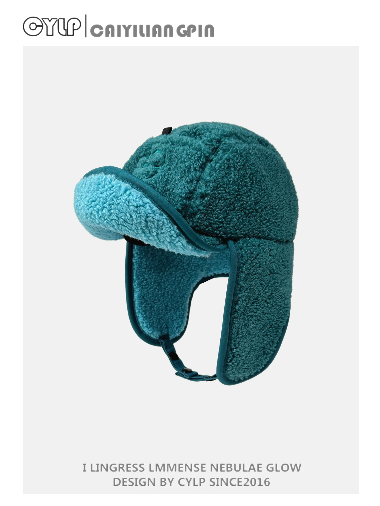 

Lamb Wool Lei Feng Hat for Men and Women, Winter Warm Ear Protection Hat, Thickened Plush Outdoor Cold-Proof Flight Hat