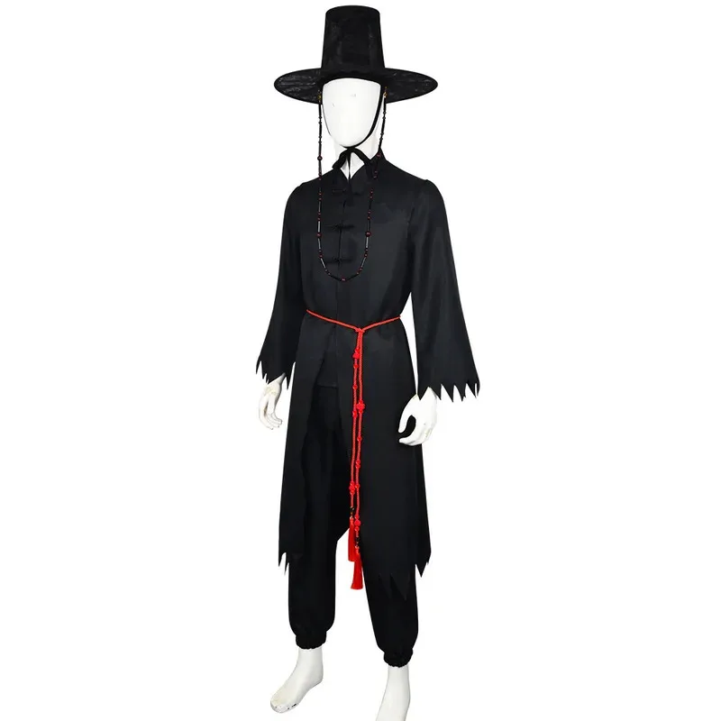 Jinu Cosplay Anime Demon Hunter Saja niños bebé Abby misterio Romance Kpop grupo canto estilo coreano hombre sombrero negro Y2K traje vl;6