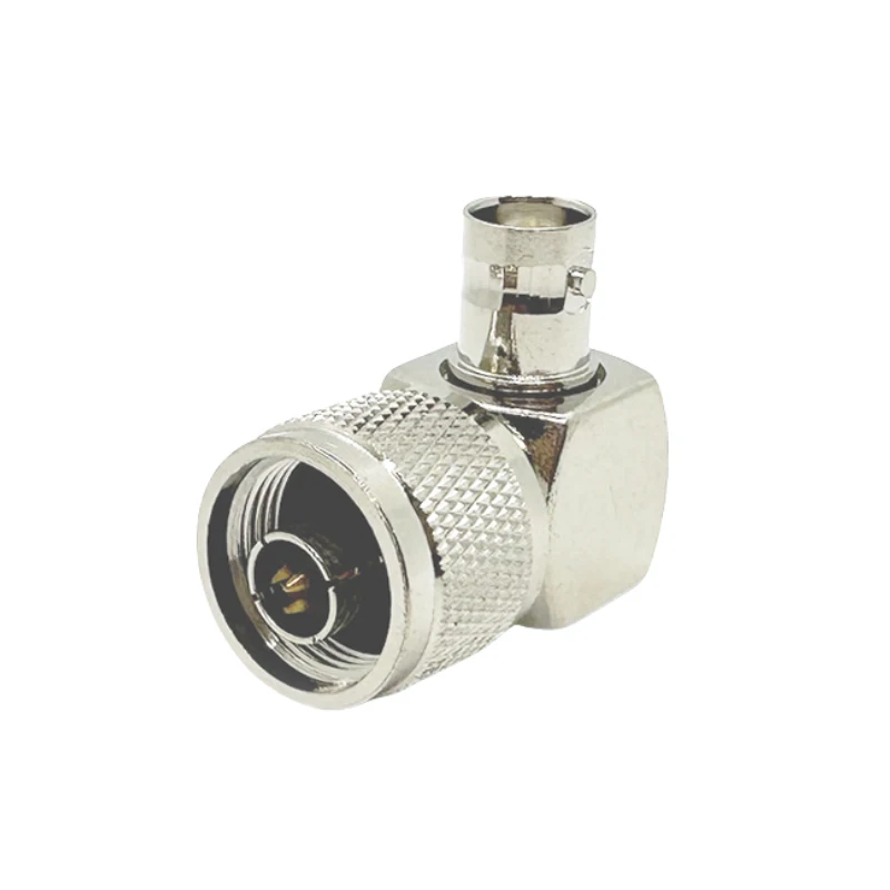 Pure Copper BNC Female to N Male Right Angle Adapter N Type BNC 90 Degree RF Coax Coaxial Connector Converter for Antenna Radio