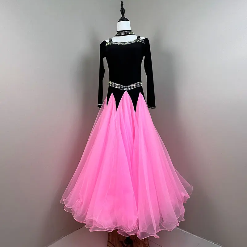 New Modern Dance Clothing Large Swing Performance Clothing Square Dance Stage Recommended Clothing Waltz Dress 099