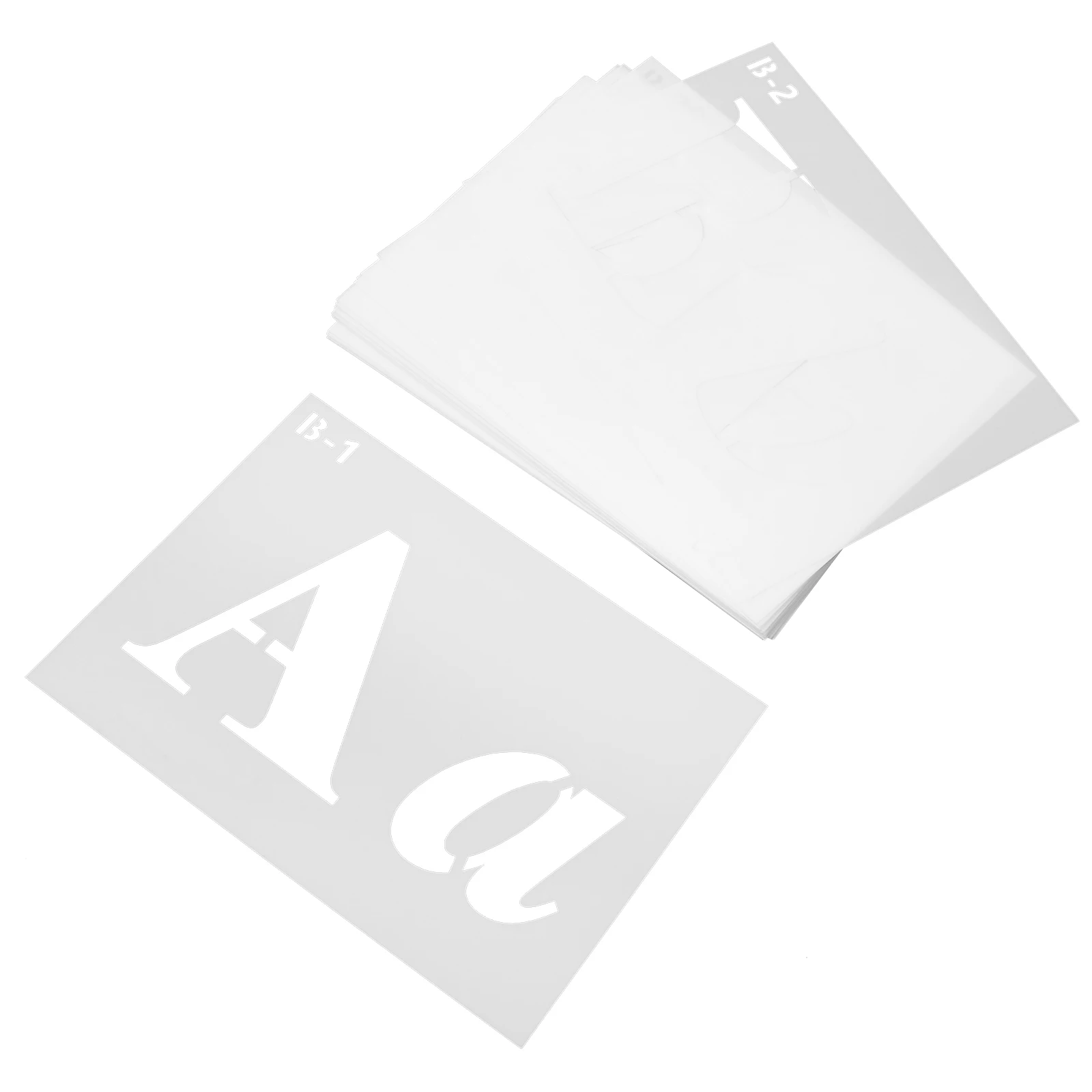 

40pcs Alphabet Graffiti Template Stencils A5 Size Plastic DIY Clothing Spray Paint Letters Numbers Symbols Fabric