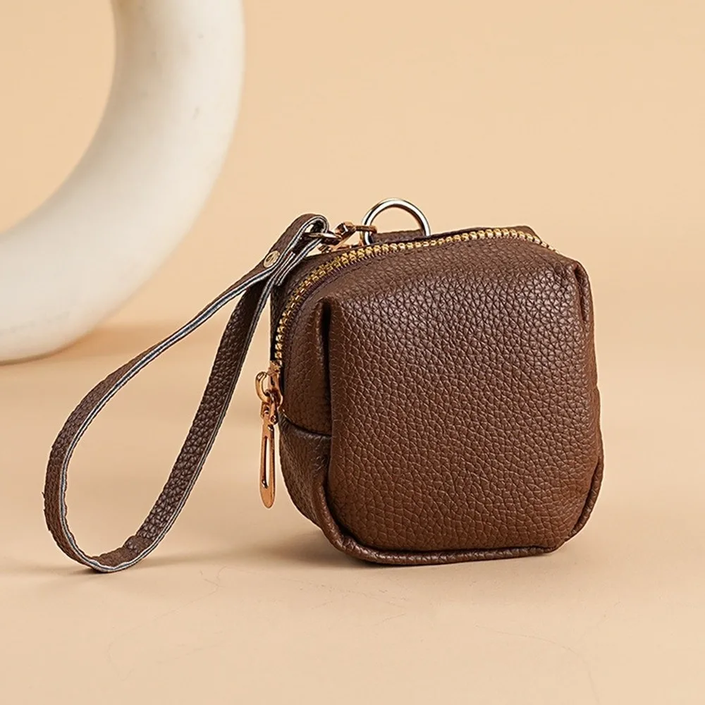 Praktyczna, miękka skórzana etui na kluczyki samochodowe, luksusowa, wielofunkcyjna mini torba do przechowywania, elegancki organizer na szminki, brelok do kluczy do codziennego użytku.