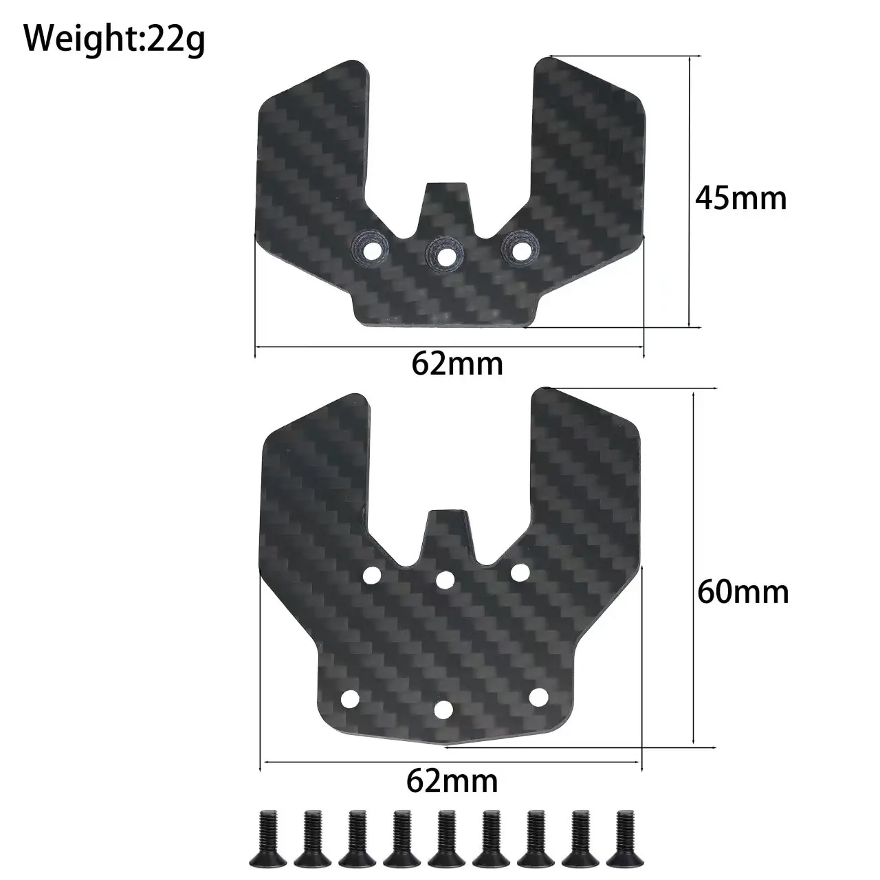 Lightweight Carbon Fiber Skid Plate Chassis Lower Arm Guard For Tamiya TT02S TT02SR TT02SRX 1/10 RC Car Upgrade Parts