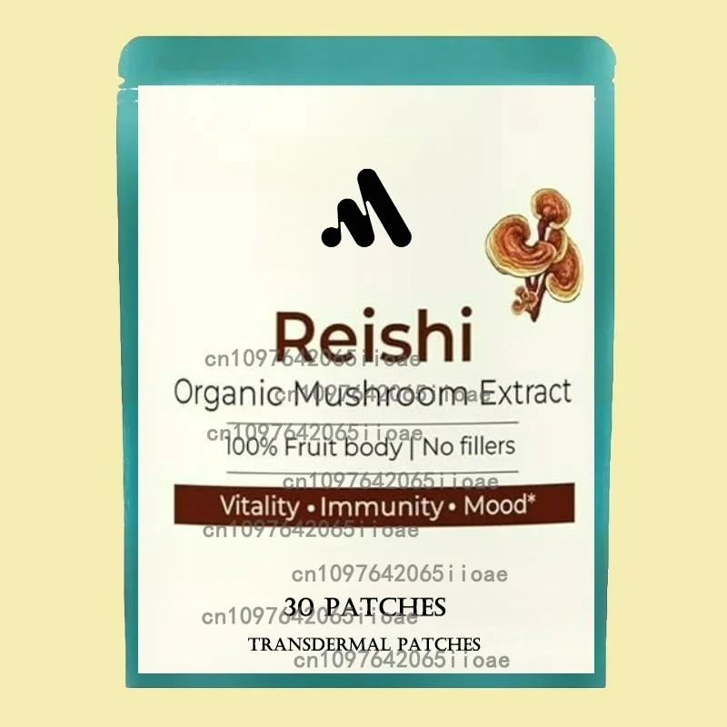 

30 Patches Organic Ganoderma Reishi Mushroom Powder Extract Transdermal Patches