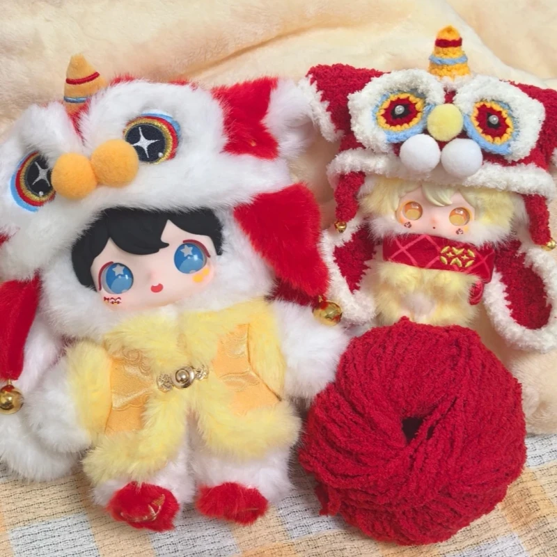 AYOR TOYS X ShyShy Lion Dance Spring Festival Vinyl Plush Doll New Year Hang Card Gift For Doll Collectors And New Year Gifting