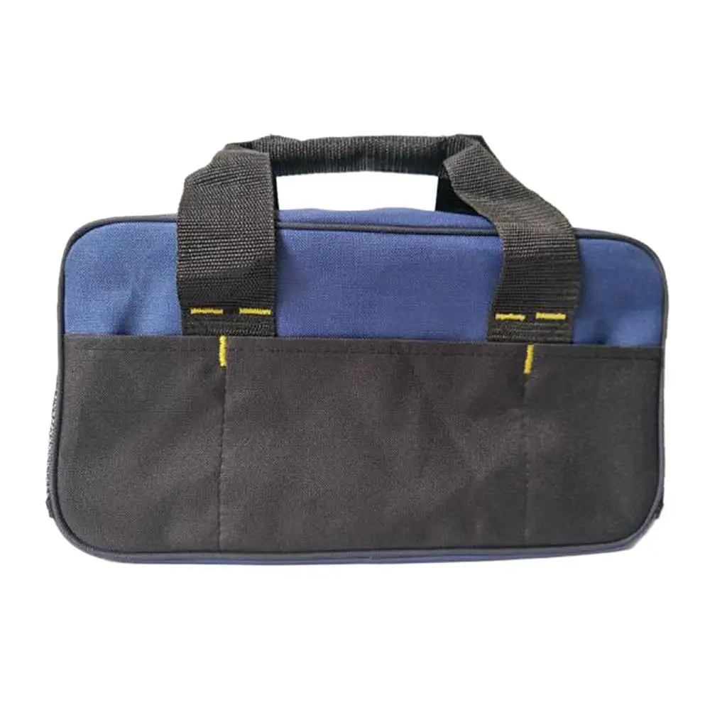 14 Inch Tool Bag Heavy Duty Tool Storage Bag with 600, Open Mouth, Zipper And Rubber Base