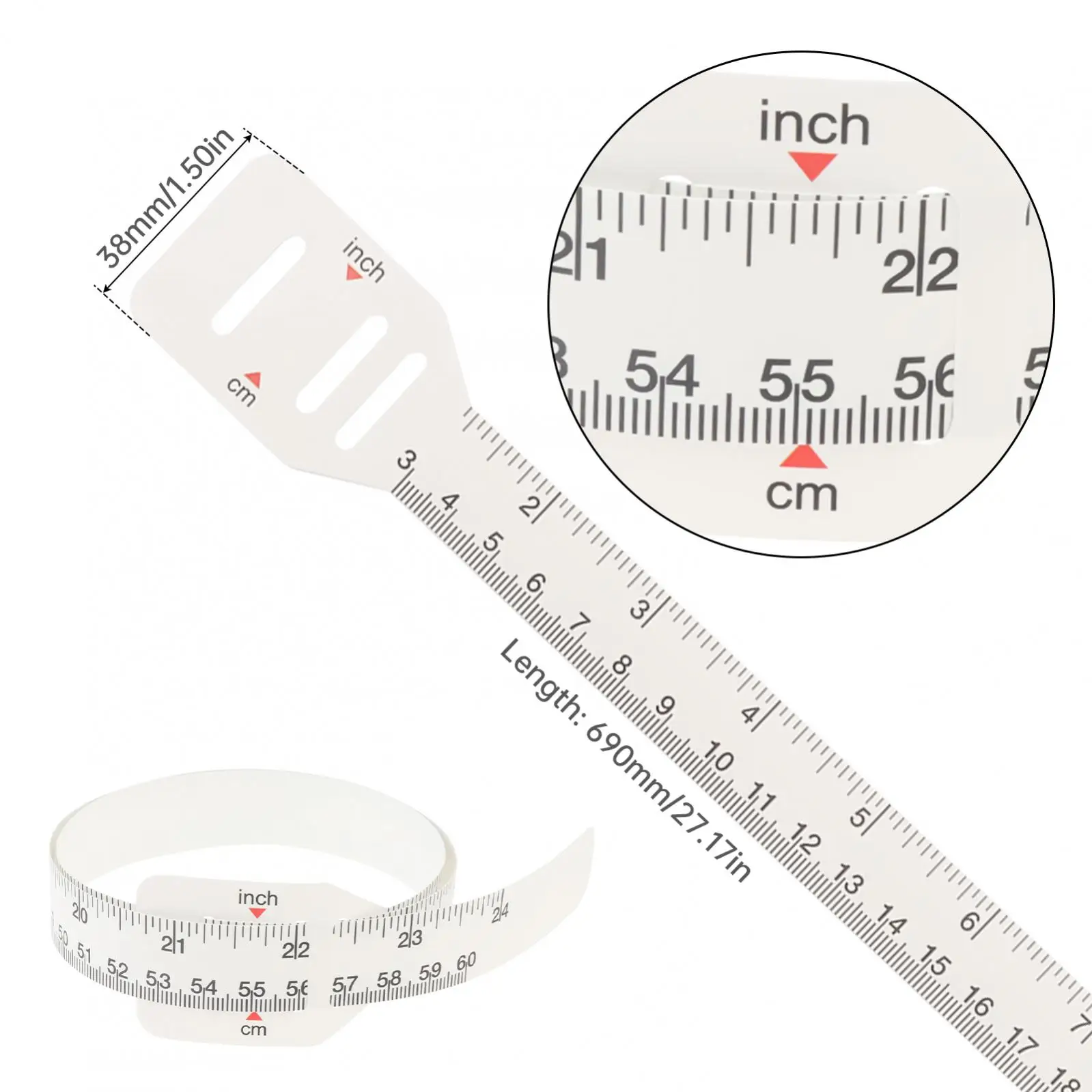 60cm Newborn Measure Ruler Head Measuring Tape Measure for Baby Child Pediatrics Wide Head Circumference Tape Ruler Tools