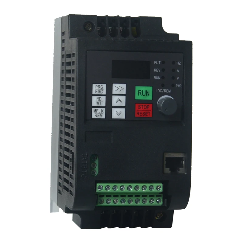 Imagem -06 - Vfd ac Frequency Inverter Entrada Monofásica Drives de Saída de Fases Conversor 5.5kw 7.5kw 220v a 380v