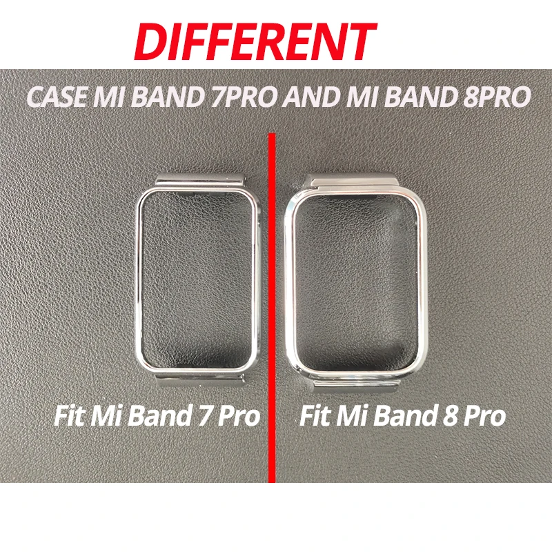 Para xiaomi mi banda 8 pro pulseira de aço inoxidável pulseira de metal caso protetor para mi banda 8 pro pulseira capa protetora quadros