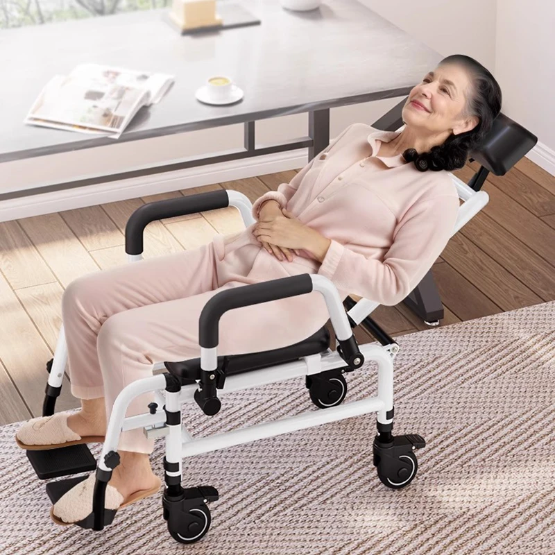 

Wheels Elderly Bathroom Chair Medical Toilet Portable Shower Designer Stool Disabled Storage Taburete Plegable Home Furniture