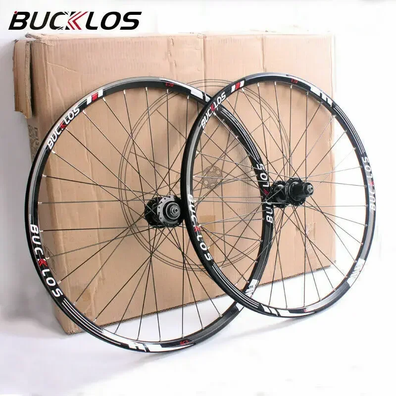 

BUCKLOS Bicycle Wheelset Ultralight 26 27.5 29 Mountain Bike Wheel Set 100*9mm 135*10mm MTB Wheelset Rim with Quick Release