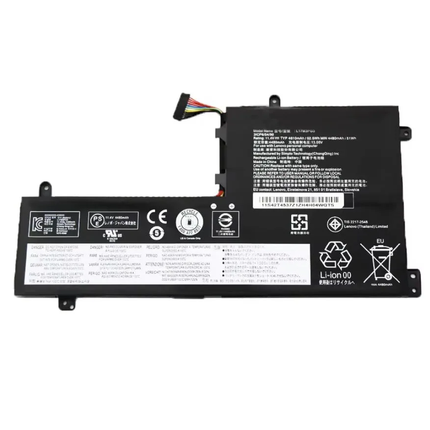 Imagem -02 - Nova Bateria L17m3pg3 para Lenovo Y7000 Y7000p Legião Y530 Y53015ich L17l3pg1 L17c3pg1 L17m3pg2 L17c3pg2 L17l3pg1