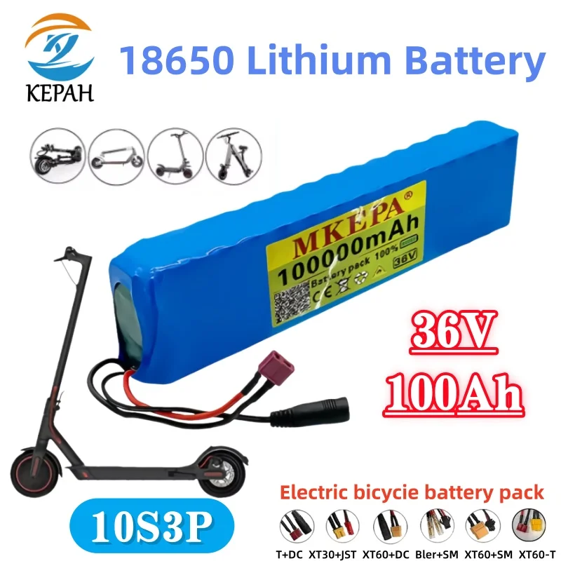 

Литиевый аккумулятор с интеллектуальной защитой 10S3P | 36 В, 100 Ач с системой BMS, множеством защиты и длительным сроком службы