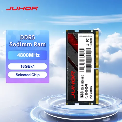 Imagen 1 del producto Memoria Ram para portátil JUHOR Sodimm DDR5 de 16GB y 4800MHz