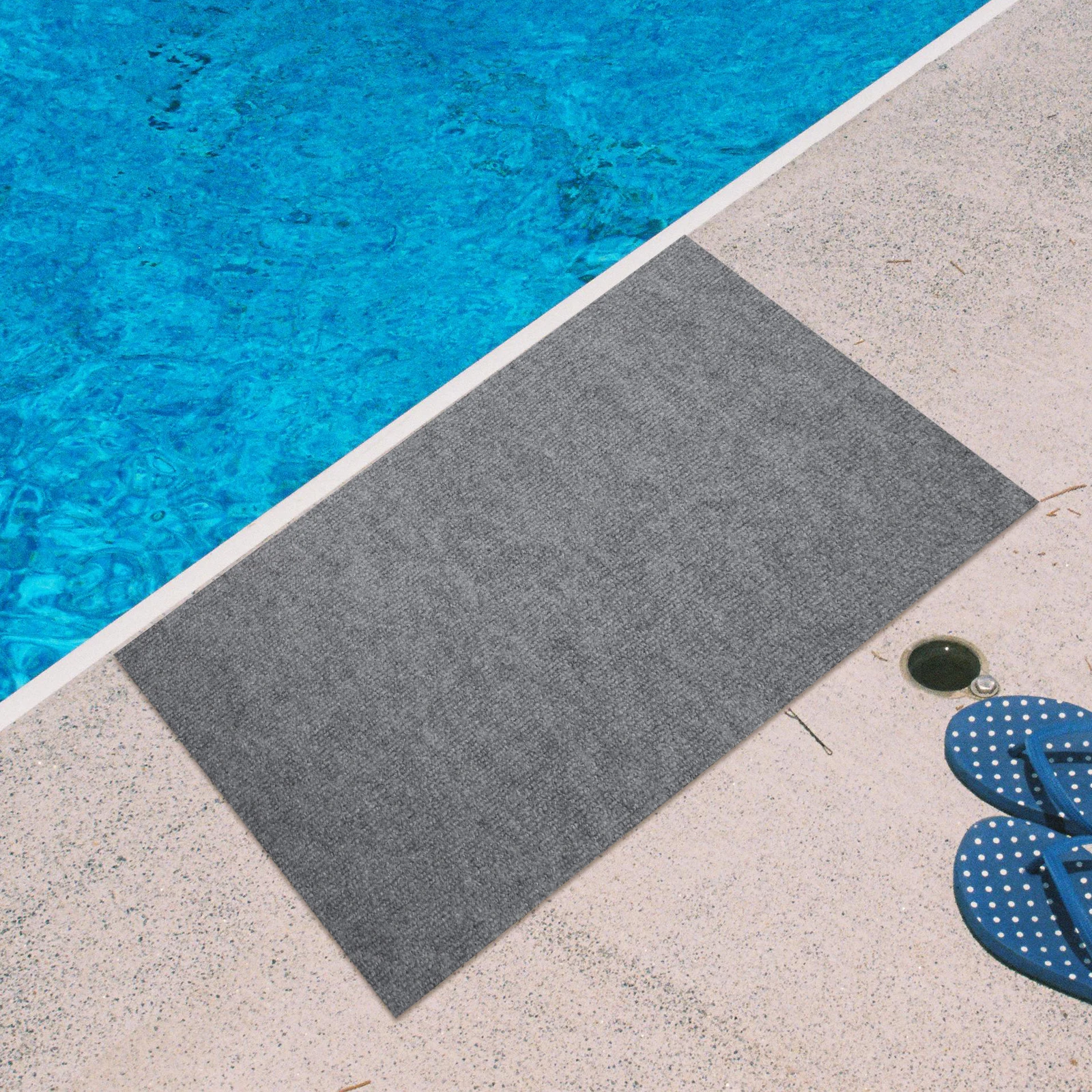 

Pool Access Mat Above-ground Supply Folding Pad Polypropylene Fibers Floor Adhesive Pathway Baby