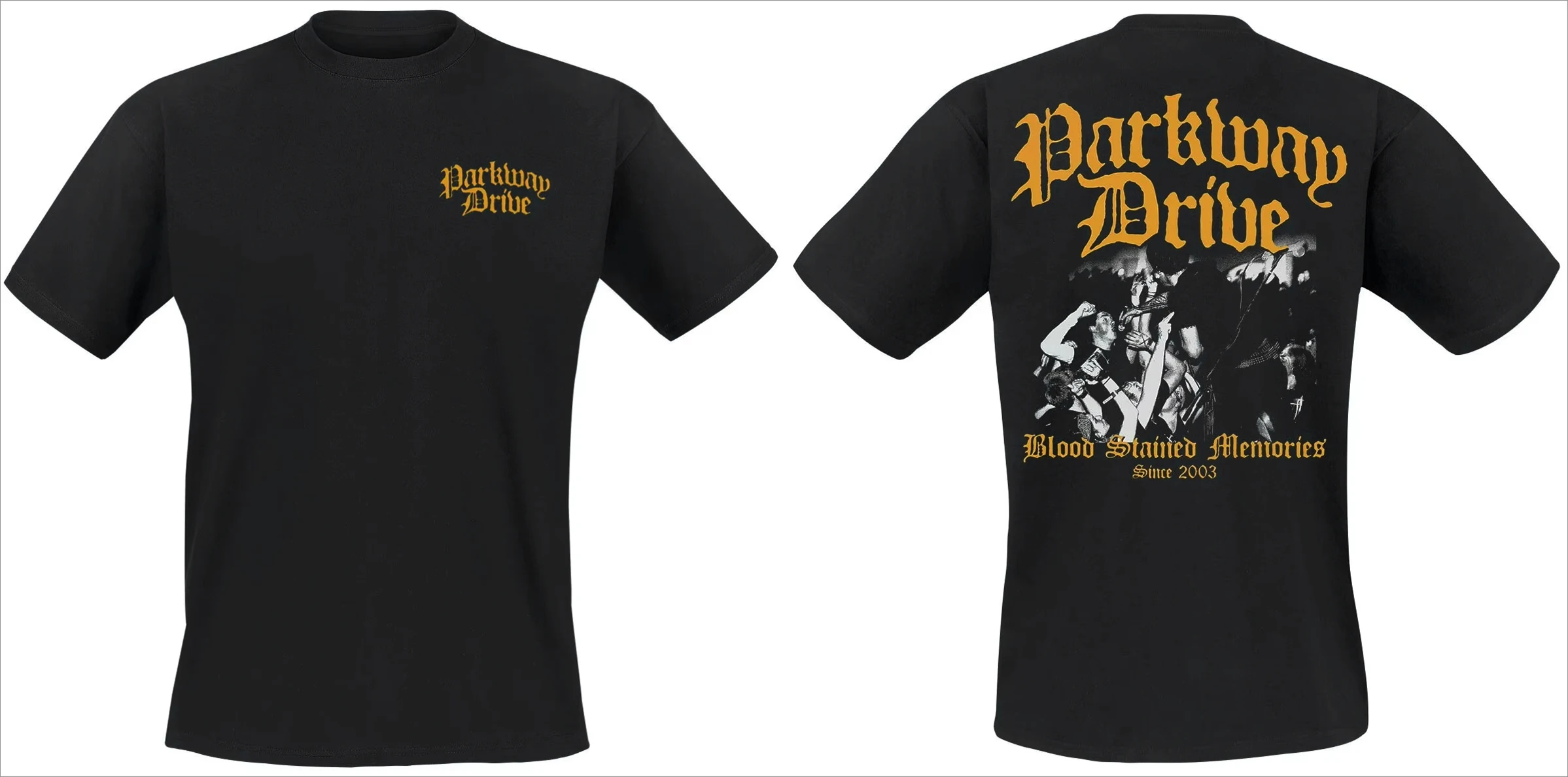 

2025 Summer New Fashion Men's T Shirt Double-sided Vice Grip Black By Parkway Drive Oversized Graphic Youth Cloth Streetwear Tee