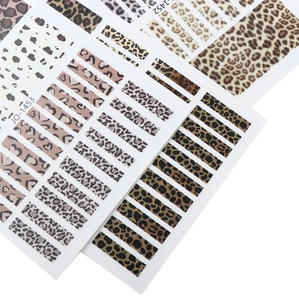 Women Snake Animal Stickers Manicure 3D Nail Stickers Adhesive Decals Leopard Nail Sticker Nail Art Decoration