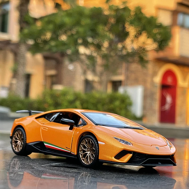 Bburago 1:32 Lamborghini Huracan Performante Alloy Car Model Diecasts Metal Simulation Sound And Light Collection Kids Toy Gifts