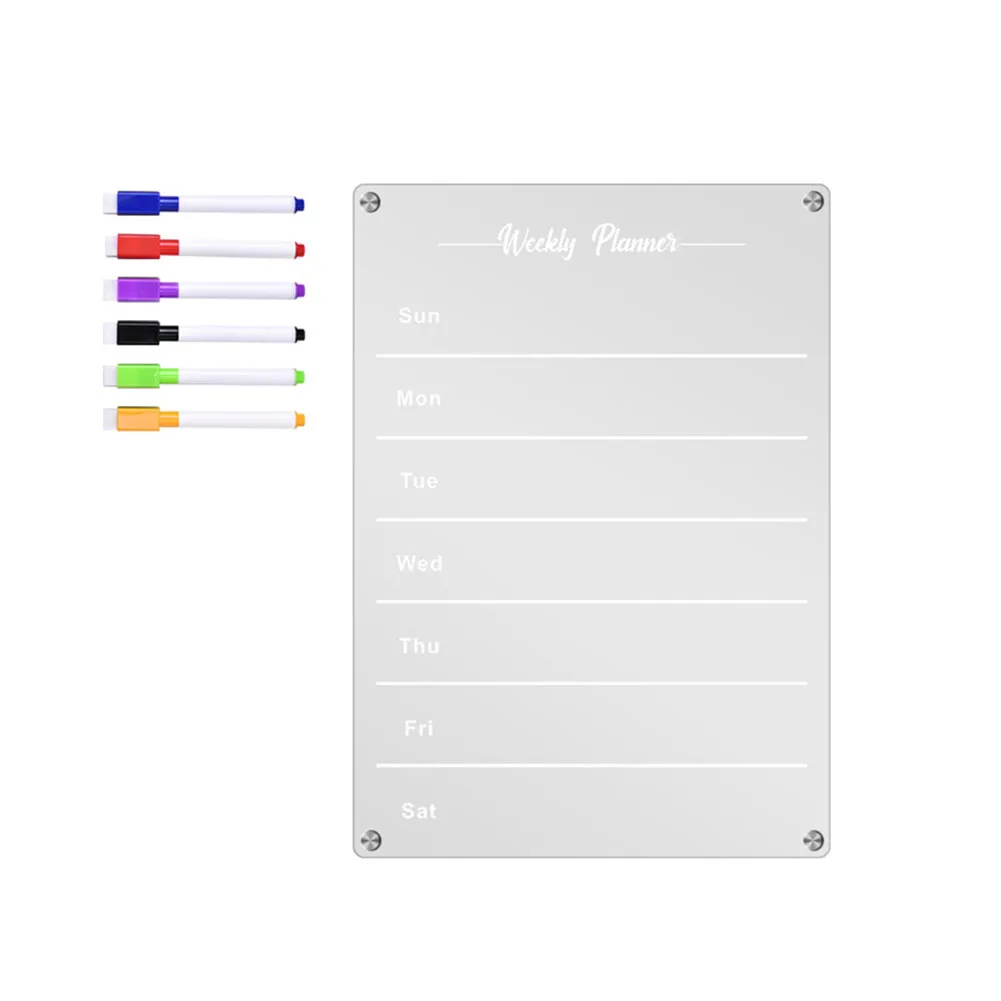 Refrigerator Weekly Planner 30*42cm Erasable Note Board Easy To Clean Board No Fading Or Smudging For Home Kitchen