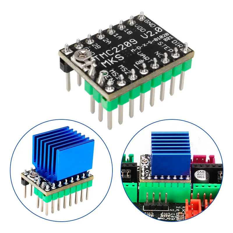 TMC2209 Silent Stepper Driver, TMC2208 Replacement for A4988, TMC2225 TMC2226 Driver Modules for 3D Printer