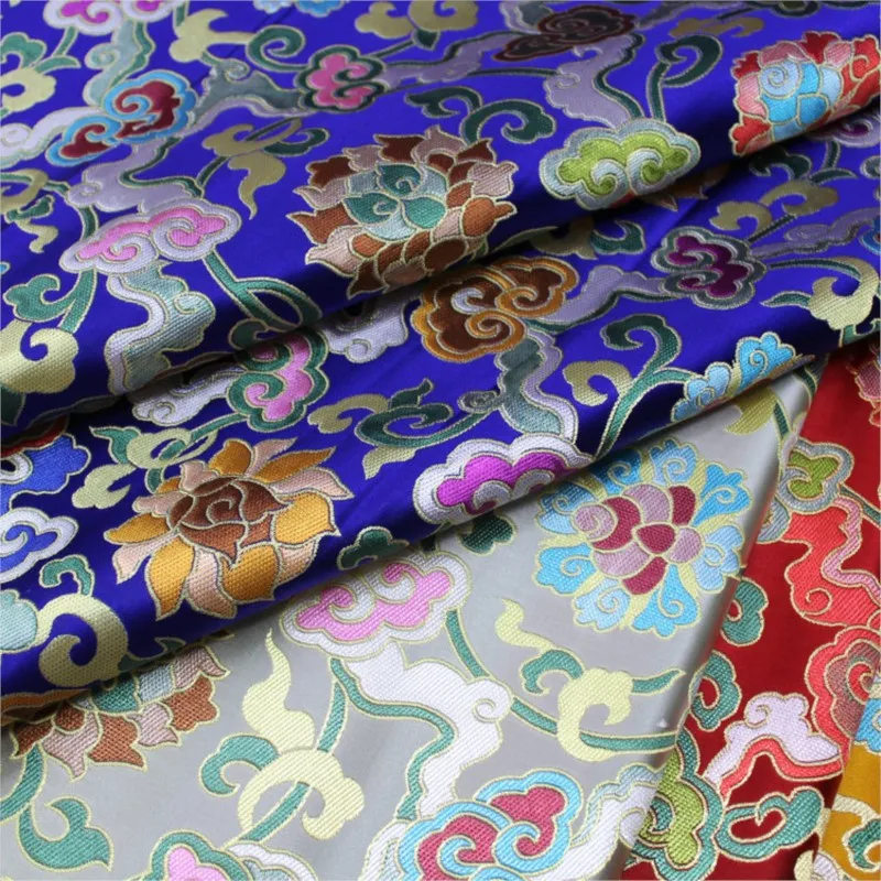 

Chinese-style cheongsam Buddhist hall decoration cushions throw pillows jacquard brocade silk fabric