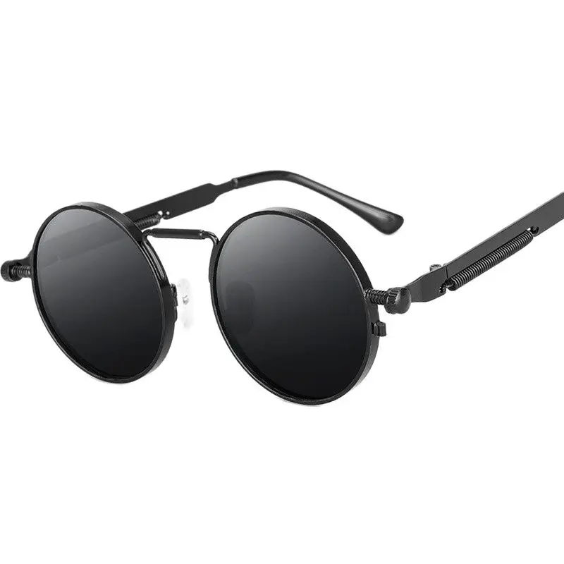 Vintage Punk Style Sunglasses Men Retro Round Metal Frame  Women Sun Glasses Fashion Eyewear Gafas sol mujer UV400