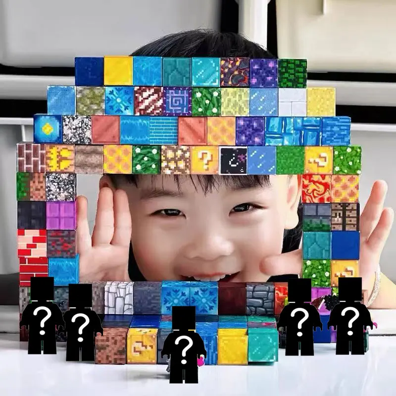 10-500PCS Magnetic Blocks Sets Kid Building Toys Build Mine Magnet World Model STEM Montessori Sensory For Kids Christmas Gifts